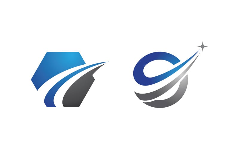 Ilustração do logotipo do conceito de finanças empresariais v.17