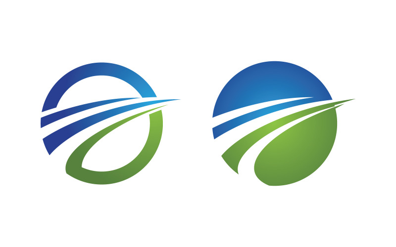 Koncepcja logo finansów biznesowych ilustracja projekt v.15