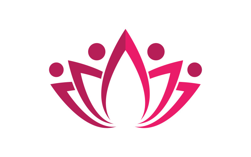 Lotus Logo Салон красоты Косметика для ухода за кожей векторная иконка дизайн v.22