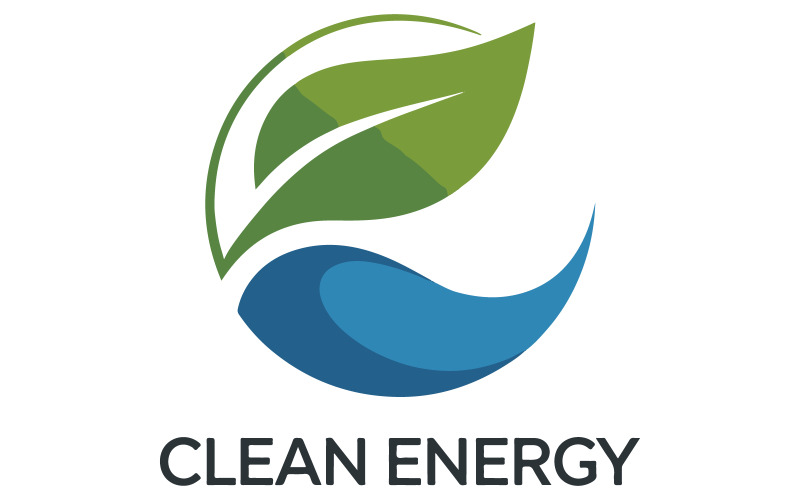 Ein Logo mit einem klaren und modernen Design mit grünen Blättern