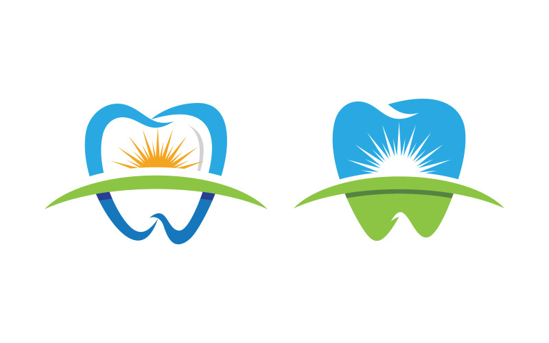 Dental Medical Care Logo ikon vektor designmall v.33