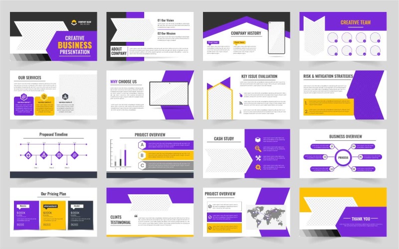 Modèle de présentation de proposition commerciale pour les startups, les entrepreneurs et la croissance des entreprises