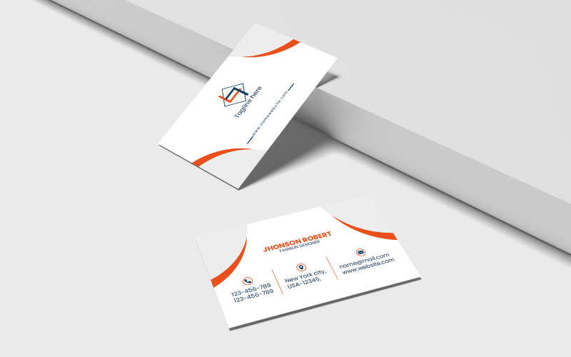 Sophisticated template for business and visiting cards
