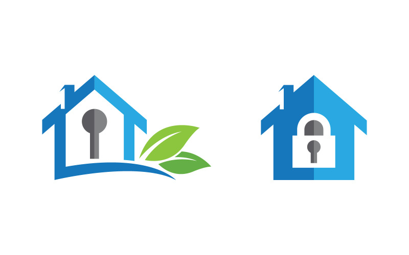 Home industrial Property concept icon logo illustration v.144