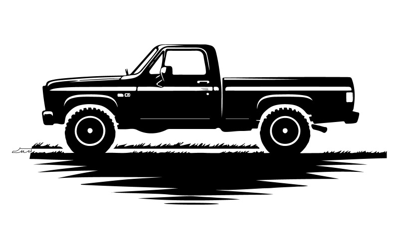 Ilustração de arte vetorial de silhueta de carro