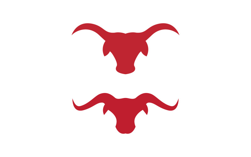 Taurus Horn Logo векторний значок ілюстрація шаблон оформлення v.24