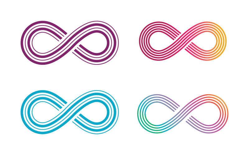 Infinity motion logotyp Design vektor ikon illustration v.5