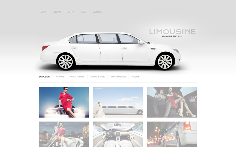 Адаптивна тема WordPress від Limousine Services