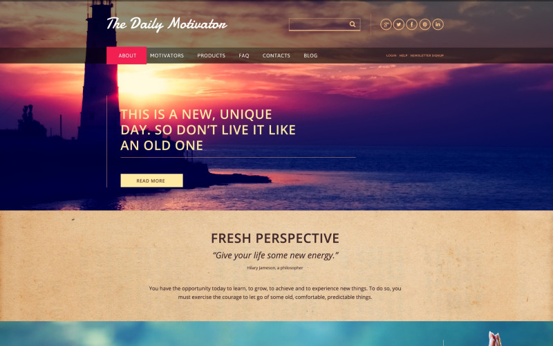 Modèle de site Web réactif de charité