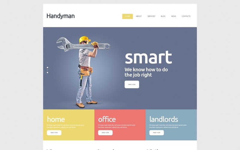 Modèle Joomla de Handyman Services