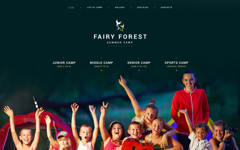 Motyw WordPress dla Kids Summer Camps