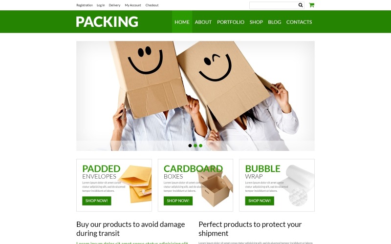 упаковочная компания estore woocommerce theme