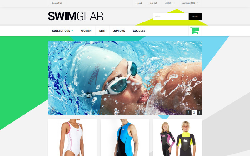 Tema PrestaShop del negozio di costumi da bagno