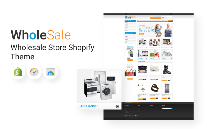 Velkoobchodní eCommerce Téma Shopify