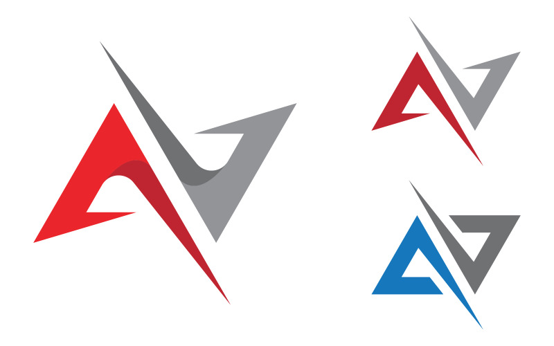 Un modello di progettazione del concetto aziendale del logo della lettera v.78