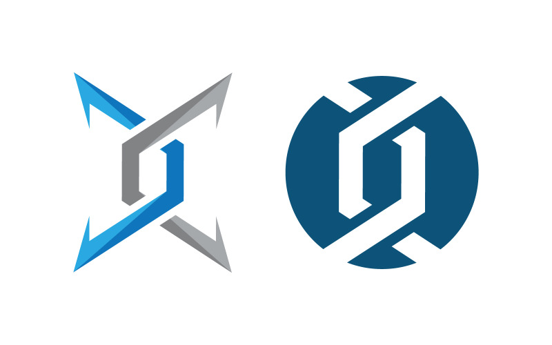 Conception d'illustration d'entreprise de logo lié à une chaîne v.23