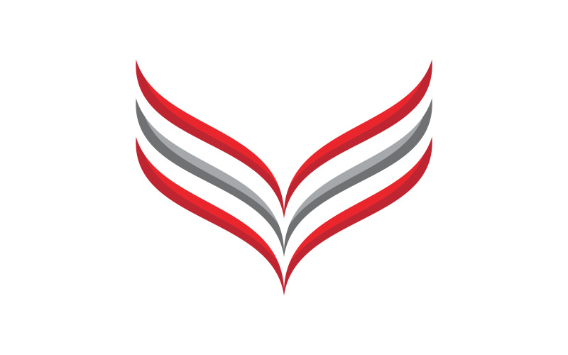 Illustrazione del modello di logo aziendale dell'icona della lettera V v.10