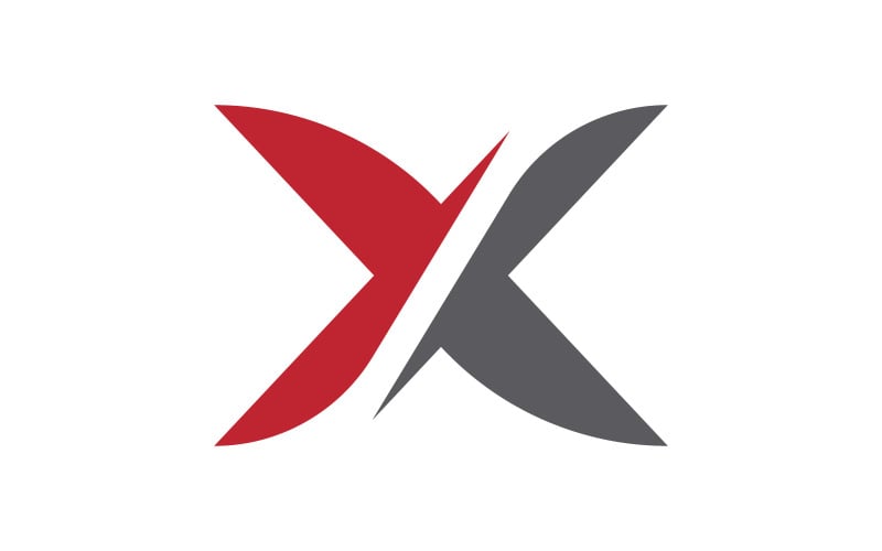 X Lettera Marchio Design Logo Modello icona illustrazione v.2