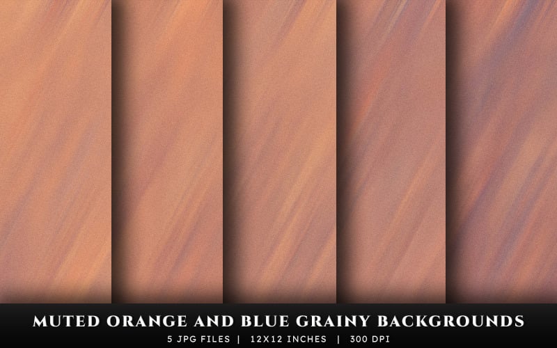 Arrière-plans texturés granuleux orange et bleu en sourdine