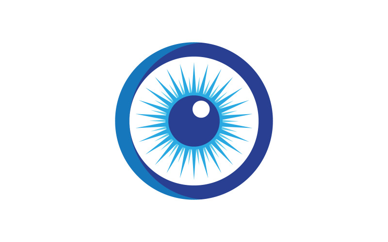Diseño de logotipo vectorial para el cuidado de la vista, marca corporativa, vv.33