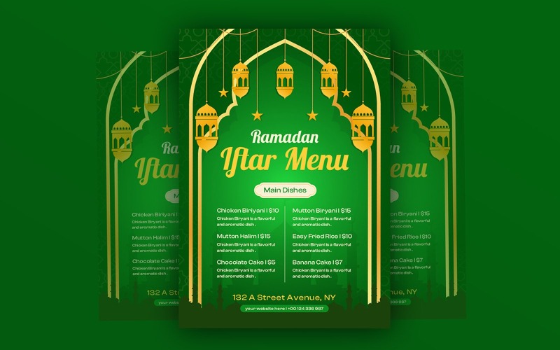 Diseño de póster para redes sociales de Eid-ul-Fitr