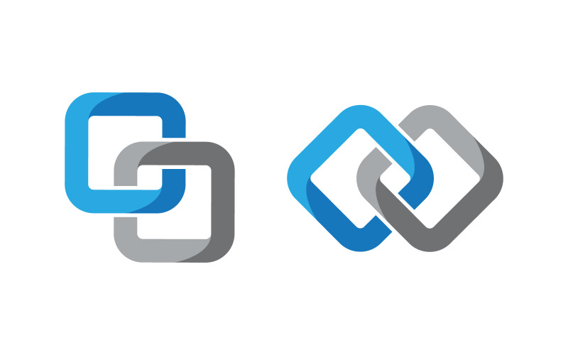 Логотип Chain Linked Business корпоративный дизайн иллюстрации v.20
