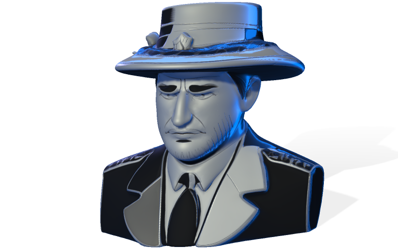 Detective Noir Bust 3D Model