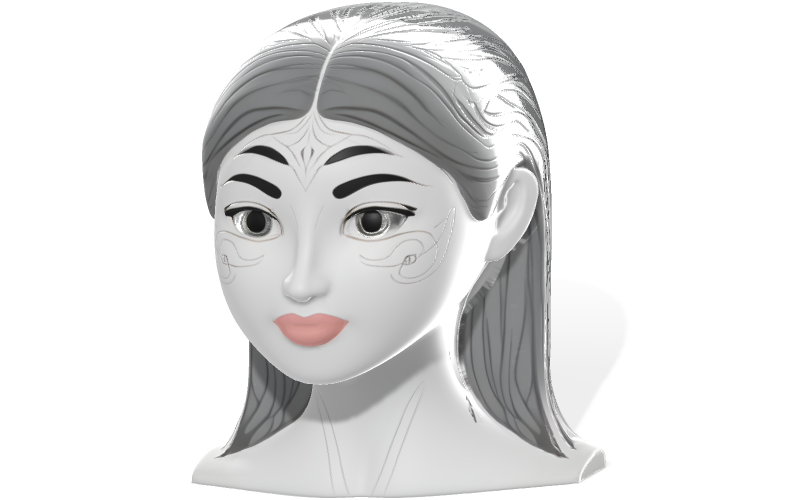 Ethereal Elegance Biust Model 3D