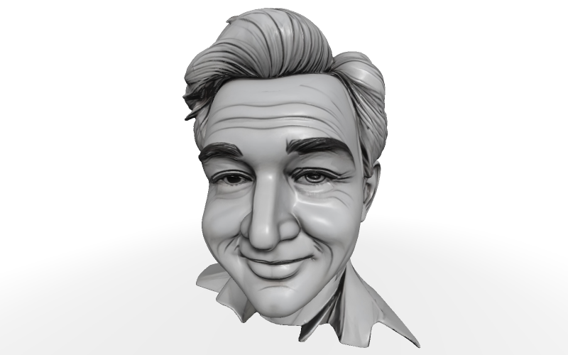 Klasyczny popiersie dżentelmena darmowy model 3D