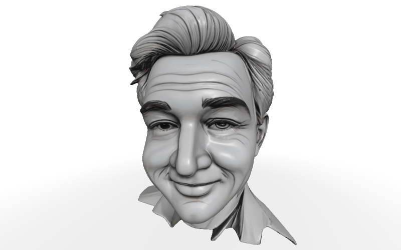 Modelo 3D clássico de busto de cavalheiro grátis
