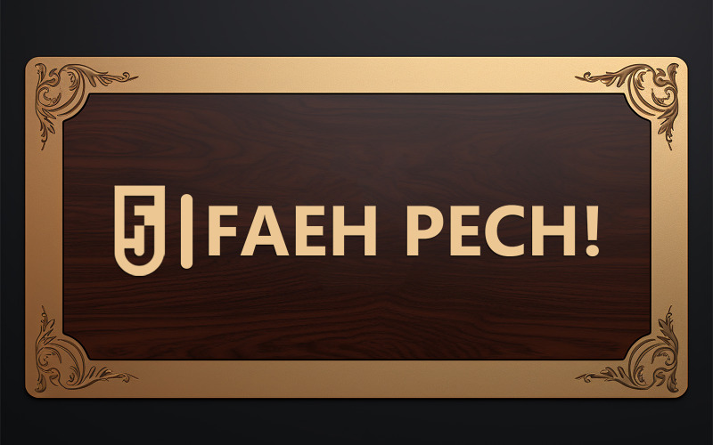 Maqueta de logotipo de tarjeta colgante | Maqueta de placa de identificación