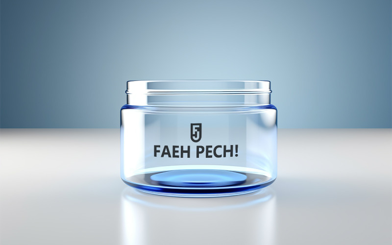 Glazen pot mockup | lege glazen pot mockup
