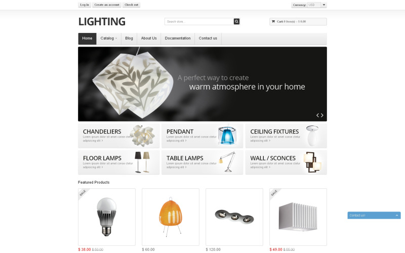 Verlichting Shopify-thema