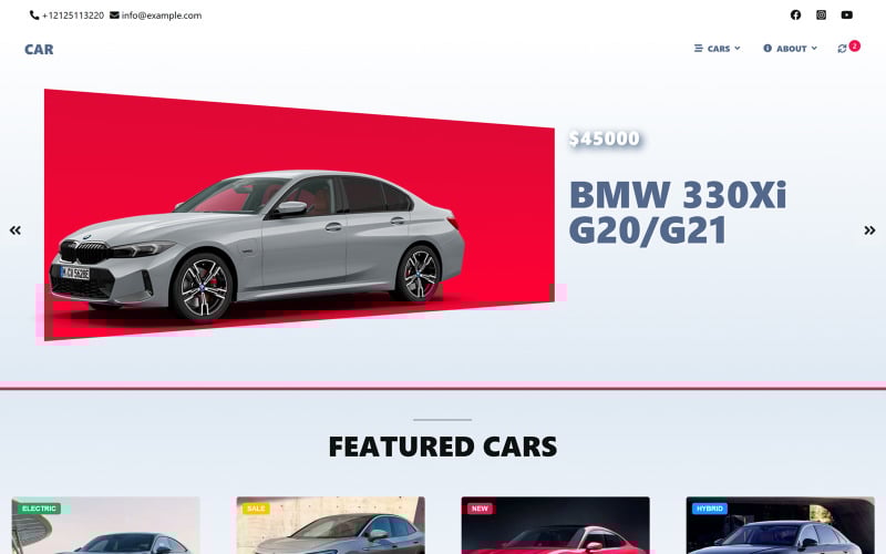 Car Dealer & Car Rental Listing WordPress theme