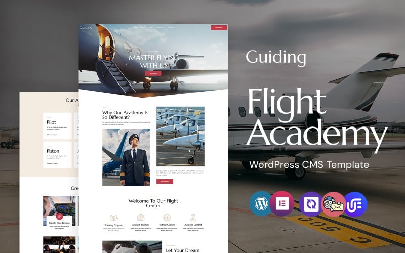 Guiding - Flight School And Private Airline WordPress Elementor Theme