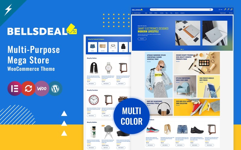 Bellsdeal - 现代多功能大型商店 WooCommerce 主题
