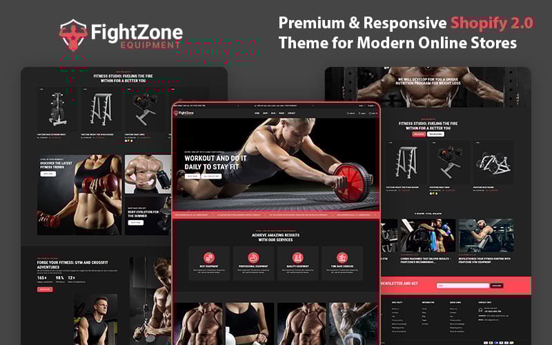 FightZone – Le thème Shopify ultime pour les équipements de gym et de fitness