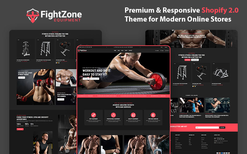 FightZone – Spor Salonu Ekipmanları ve Fitness Ekipmanları için En İyi Shopify Teması