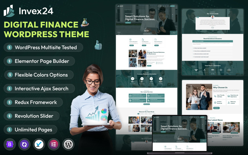 Invex24 – Pénzügyi WordPress téma