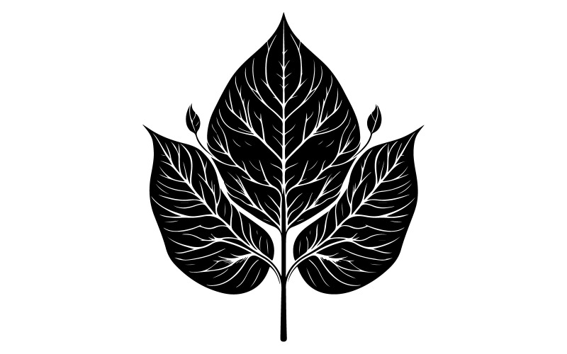 löv siluett vektor konst illustration med bakgrund