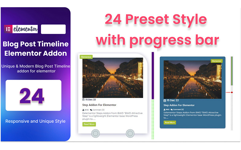 Post Timeline WordPress Plugin pro Elementor