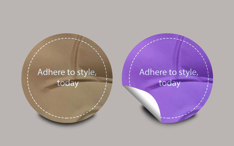 Sticker Mockup PSD-sjabloonontwerp 44