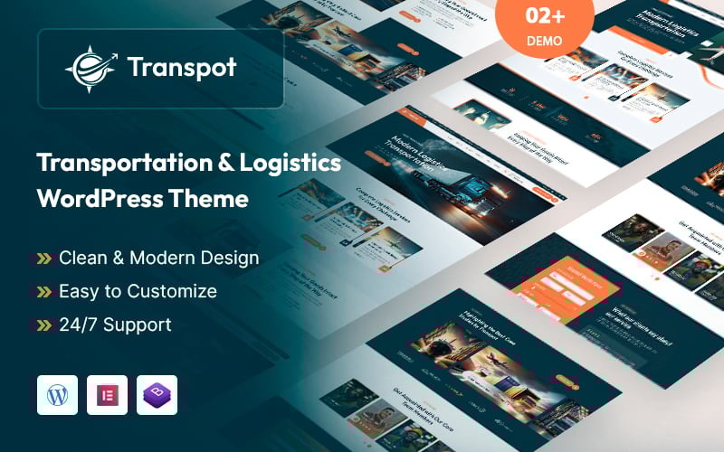 Transpot – 运输和物流 WordPress 主题