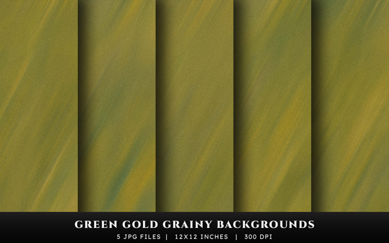 Fondos con textura granulada verde y dorada