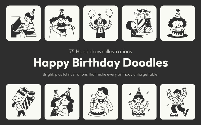 Matlagning och bakning doodle ikoner