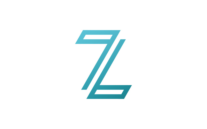 Bokstaven Z logotyp vektor mall. design Creative Z Letter initial logotyp V12