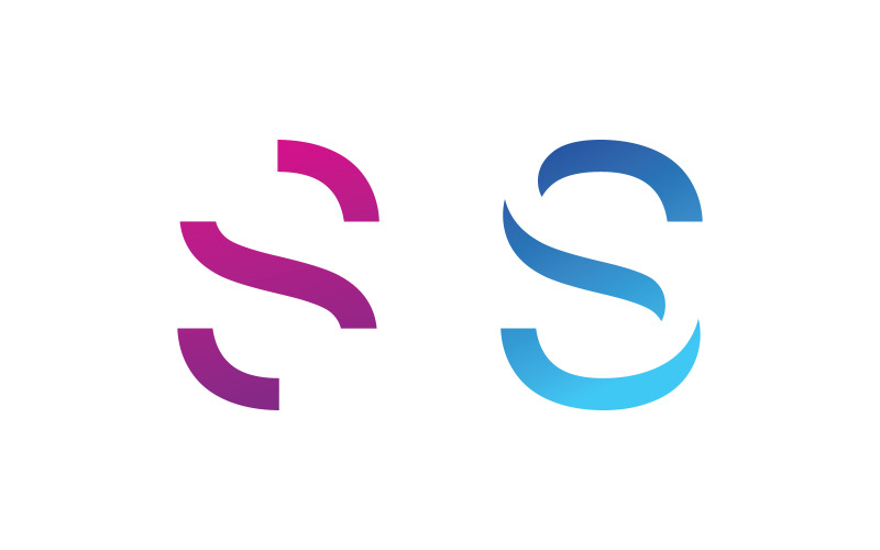 Letter S logo vector sjabloon. Creatief S Letter initiaal logo ontwerp V1