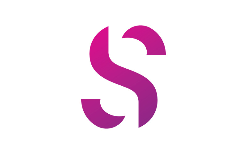 Logo-Vektorvorlage für den Buchstaben S. Kreatives S-Buchstaben-Logo-Design V0