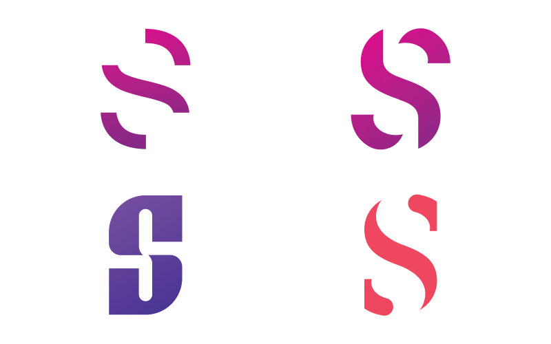 Modèle vectoriel de logo lettre S. Création de logo initial créatif de la lettre S V13
