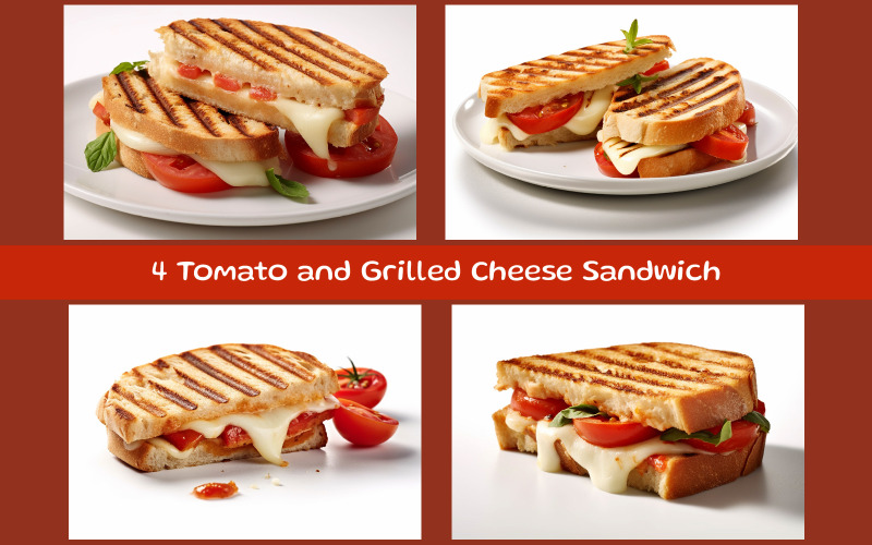 Panino al pomodoro e formaggio grigliato